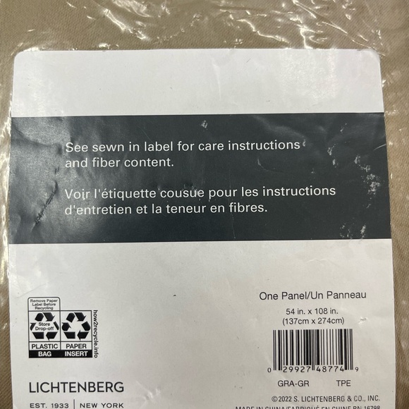 Seymour Grommet Top Room Darkening Window Curtain Panels - Sun Zero One Panel - Picture 4 of 4